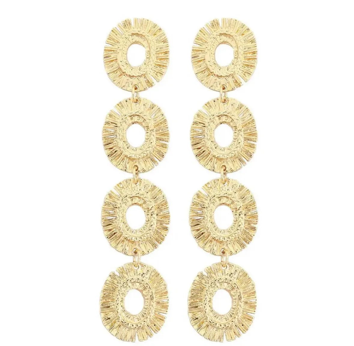 Gold drop earrings