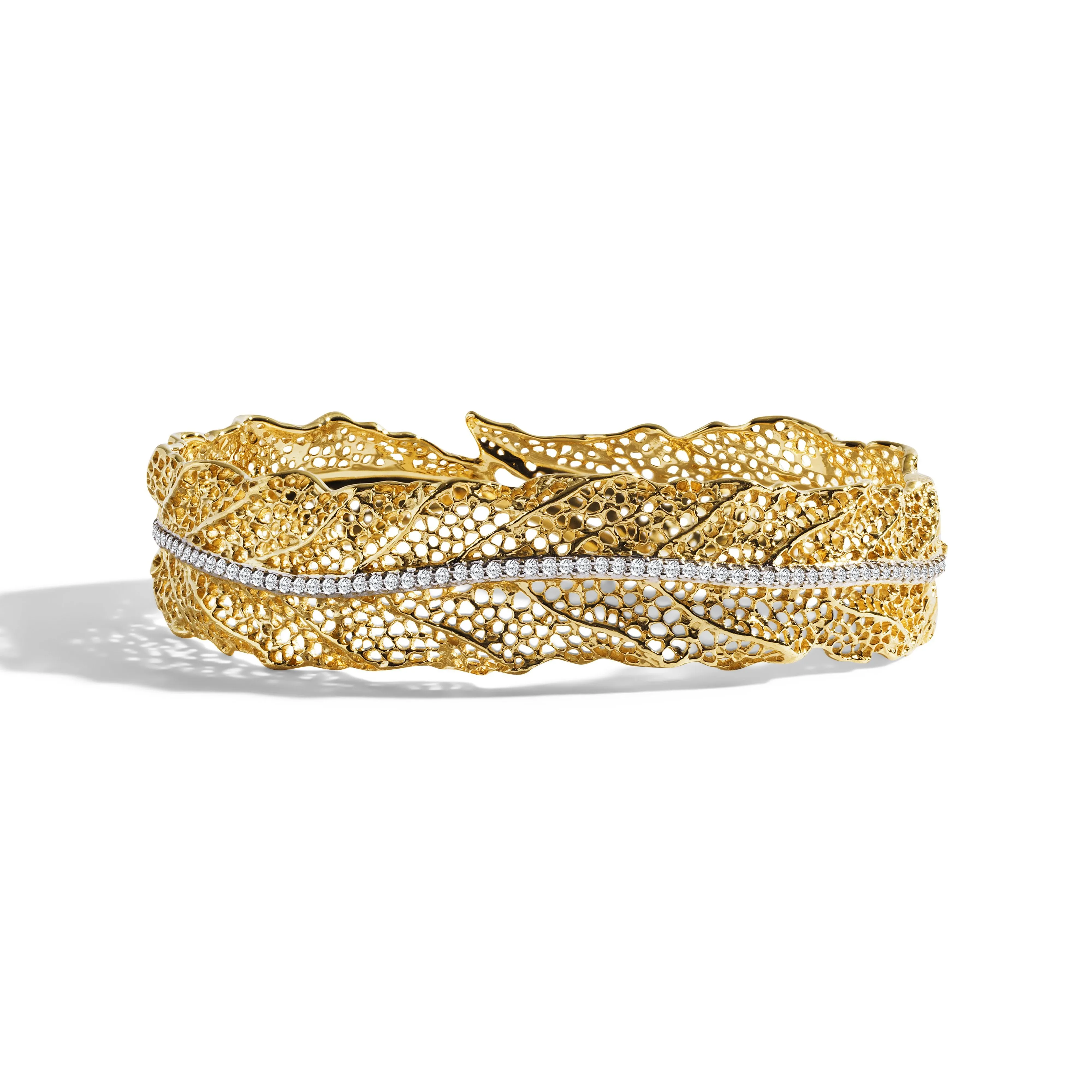 Gooseberry Bangle Bracelet with Diamonds