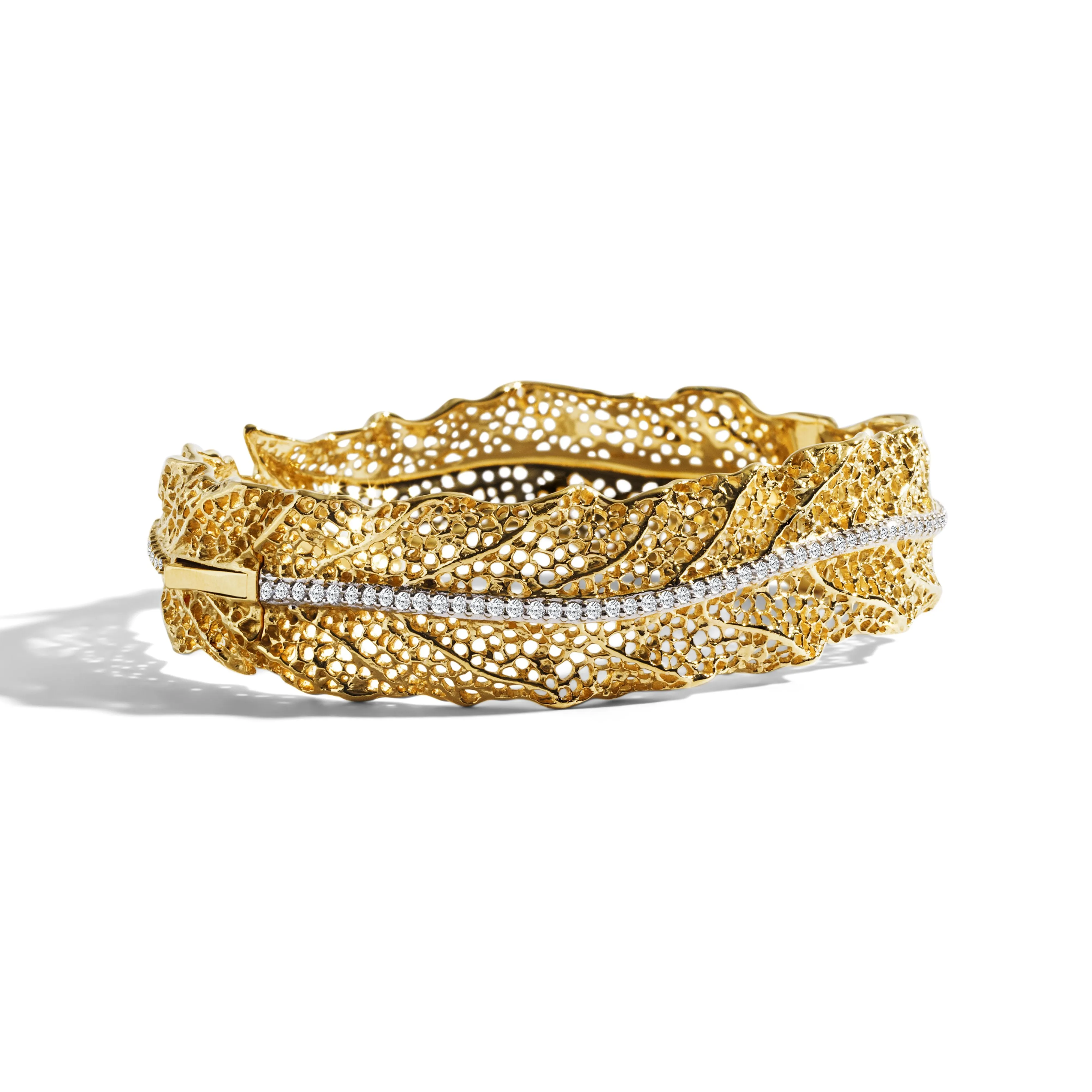 Gooseberry Bangle Bracelet with Diamonds