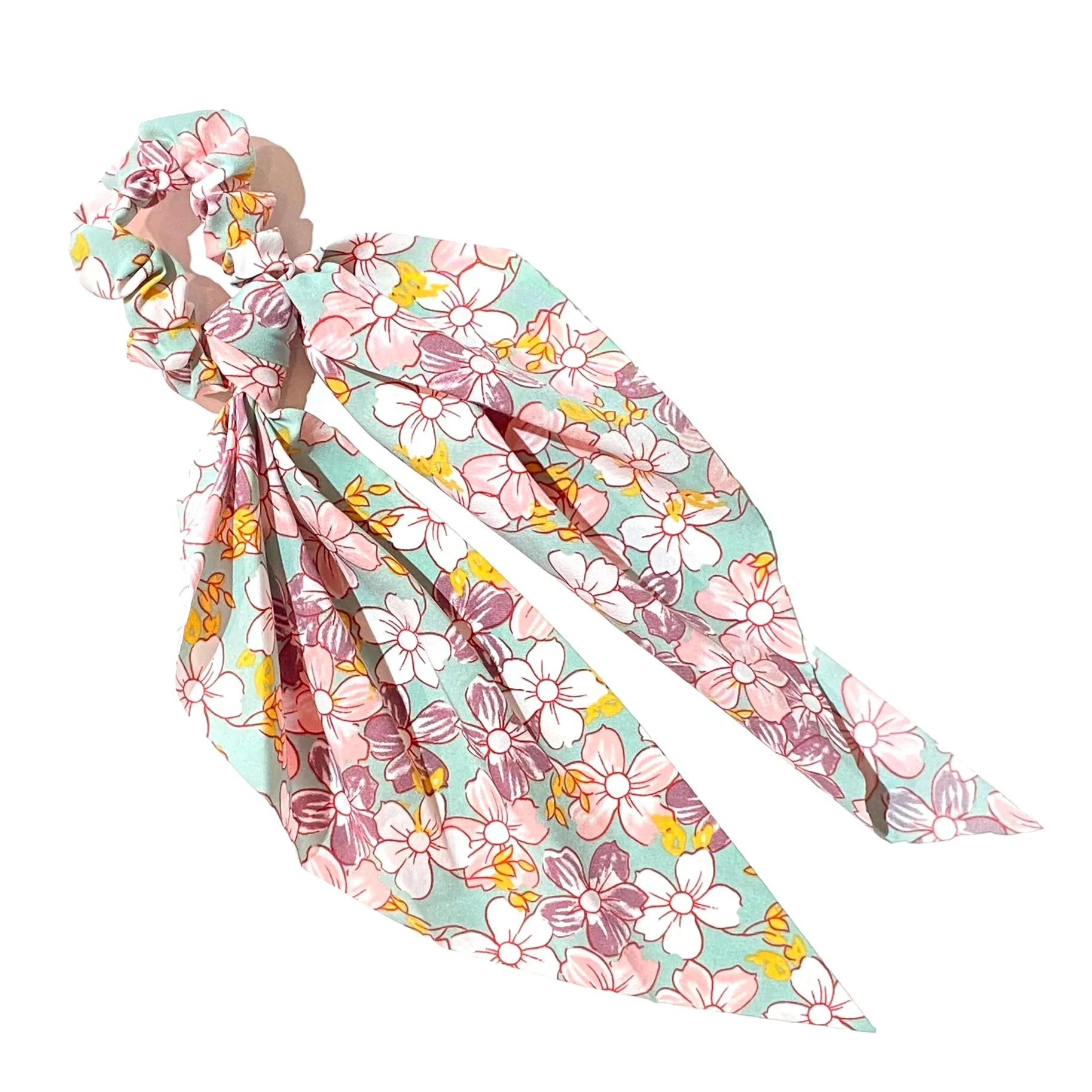 Hair Flower Scarf Scrunchie