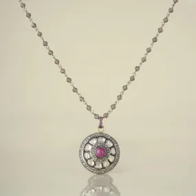 Jaipur Ruby Pendant Necklace