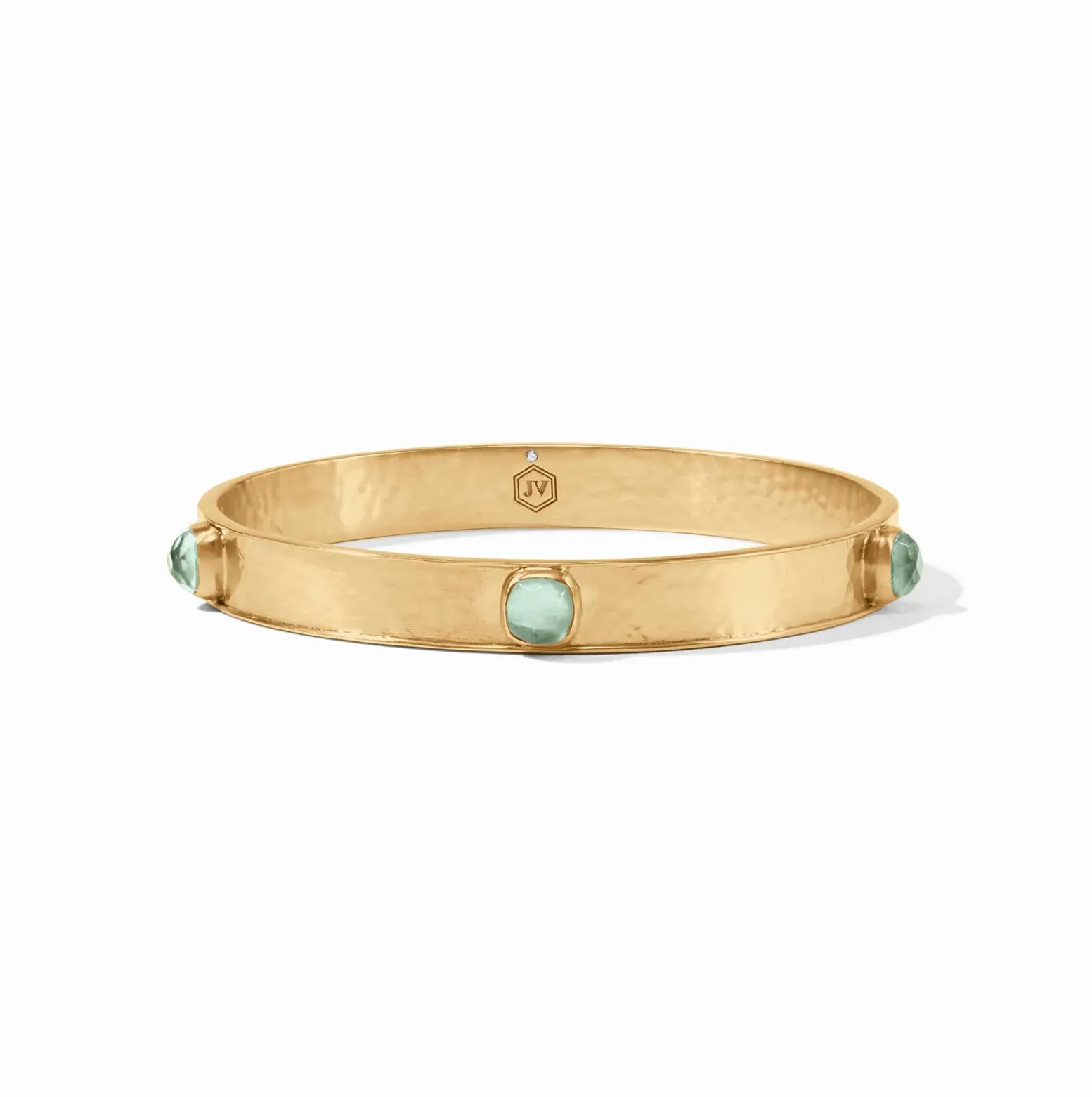 Julie Vos Catalina Stone Bangle, Aquamarine Blue