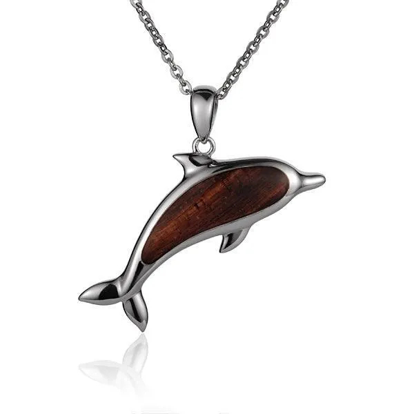 Koa Wood Nai’a Pendant