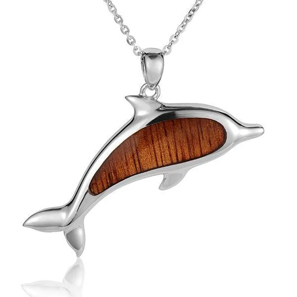 Koa Wood Nai’a Pendant