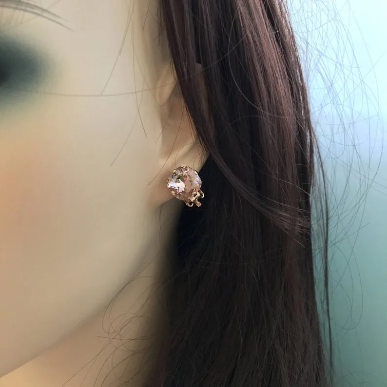 Large Cushion Clip-on Earrings