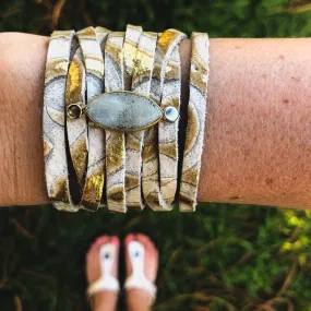 Leather and Druzy Bracelets