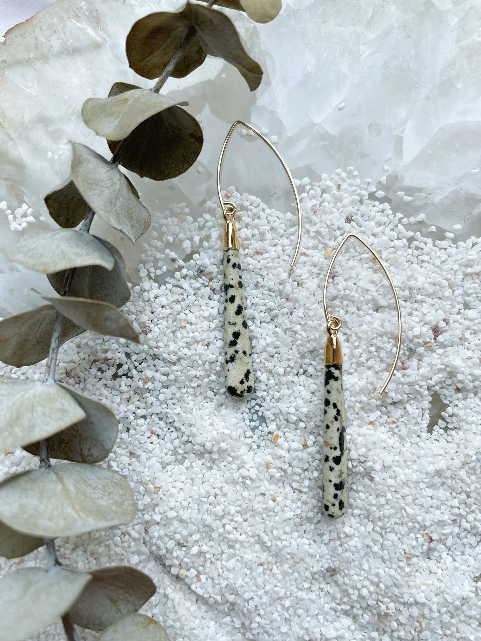 Leopard Jasper Drop Earrings