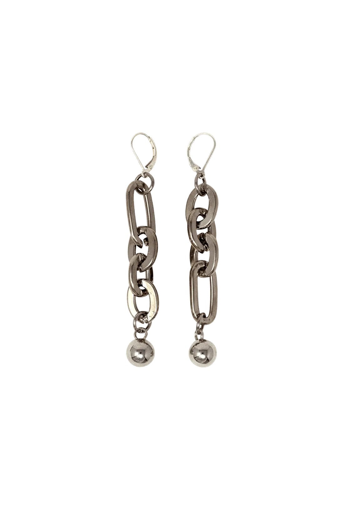 LINK CHAIN DROP DOWN EARRINGS