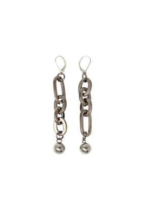 LINK CHAIN DROP DOWN EARRINGS