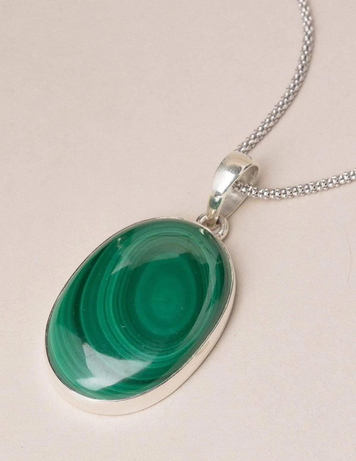 Malachite Gemstone Pendant