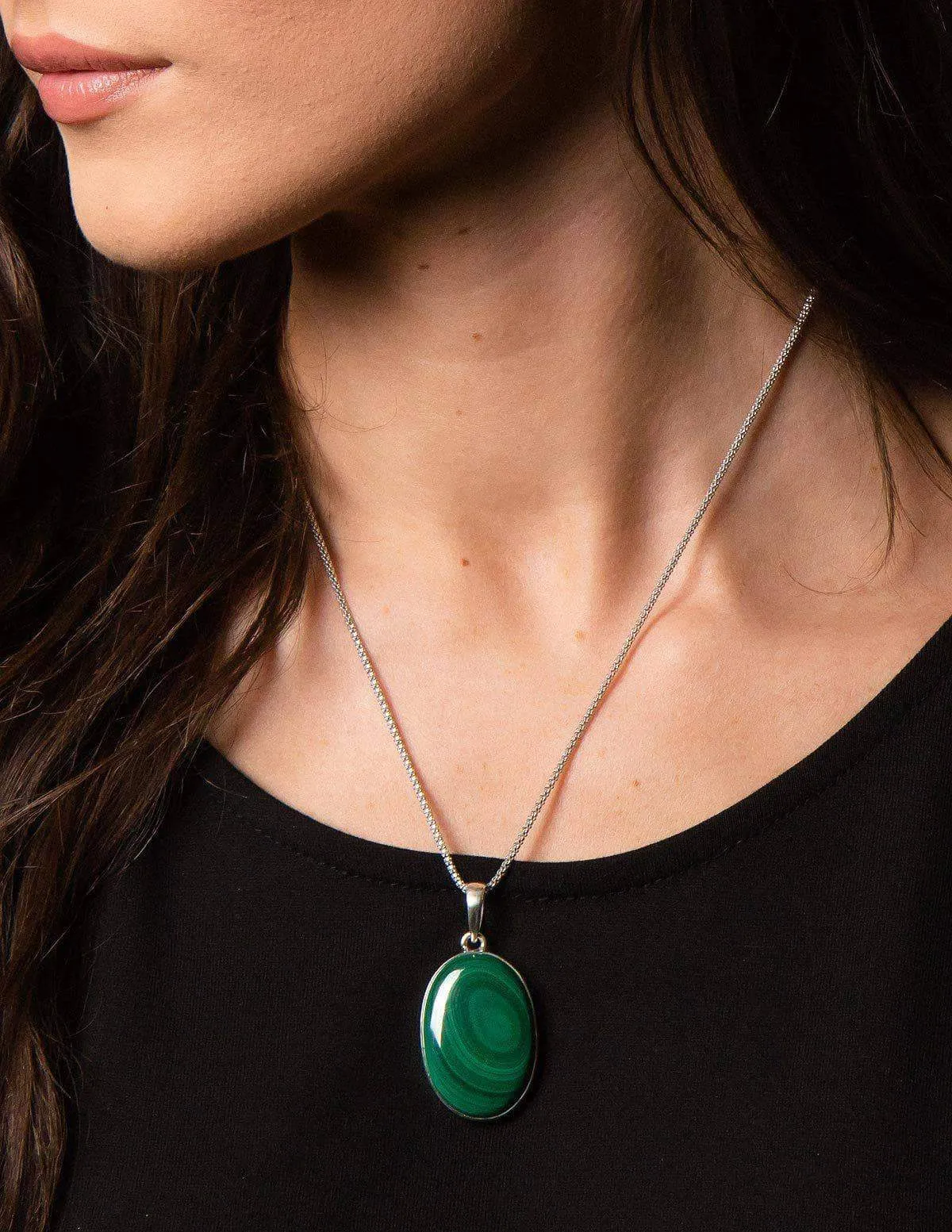 Malachite Gemstone Pendant