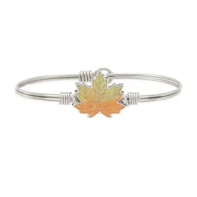 Maple Leaf Bangle Bracelet for Growth