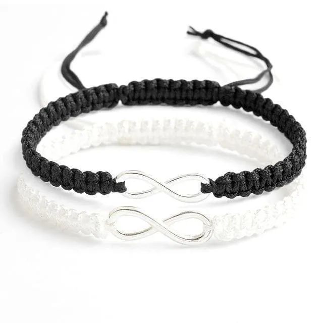 Matching Infinity Rope Bracelets