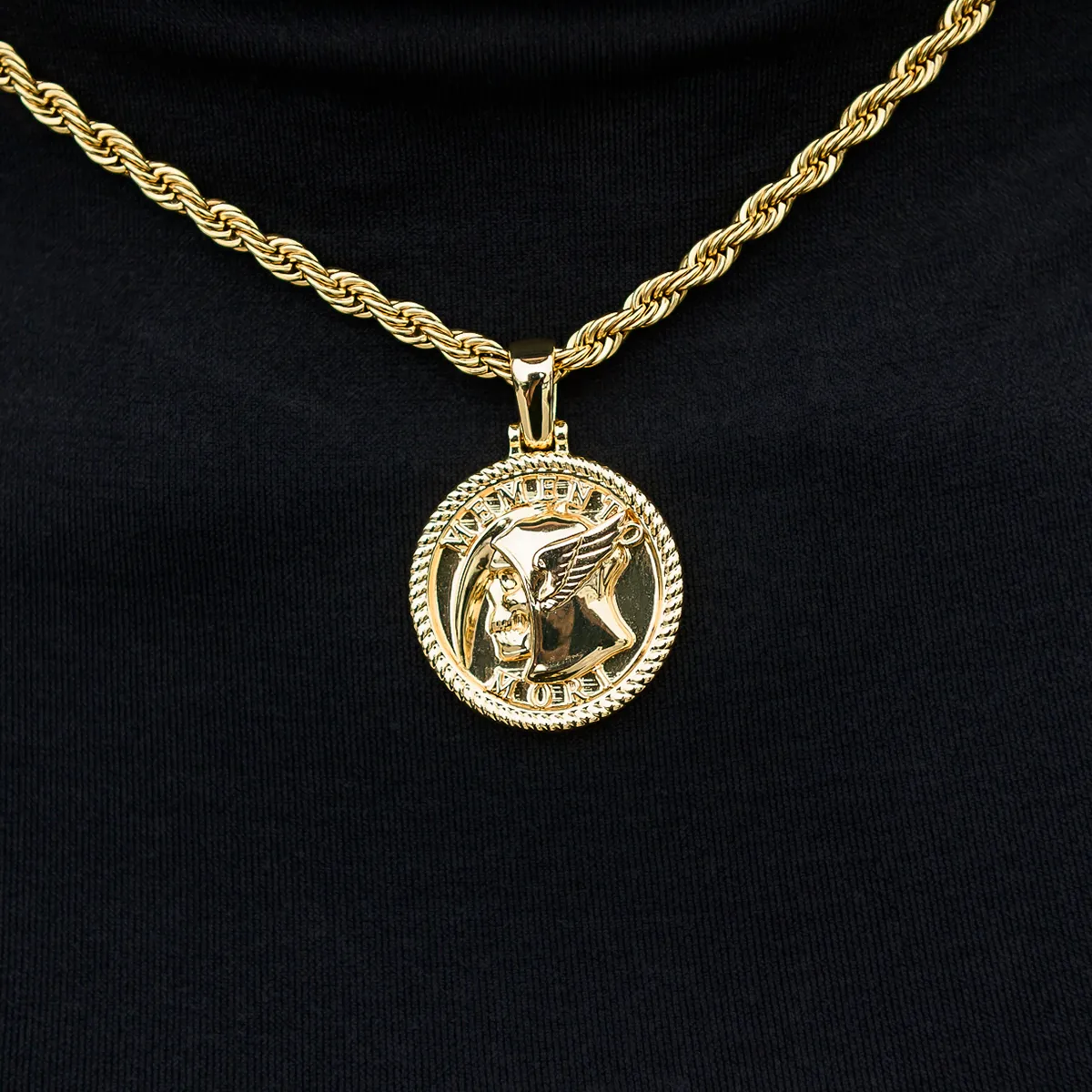 Memento Mori Coin Pendant