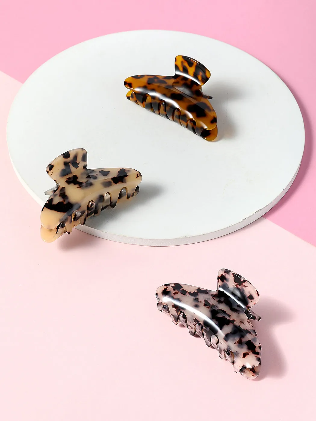 Miniso Tortoiseshell Acetate Hair Claw Clip (Random pick)