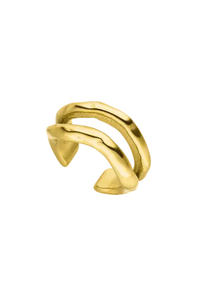 Molten Ear Cuff 14K Gold Plated