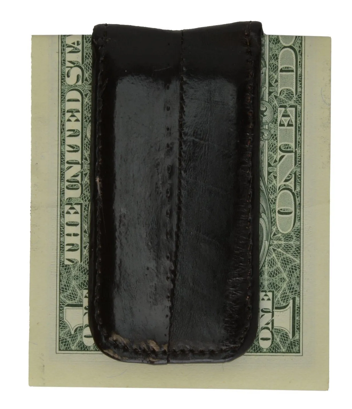 Money Clip Genuine Eel Skin