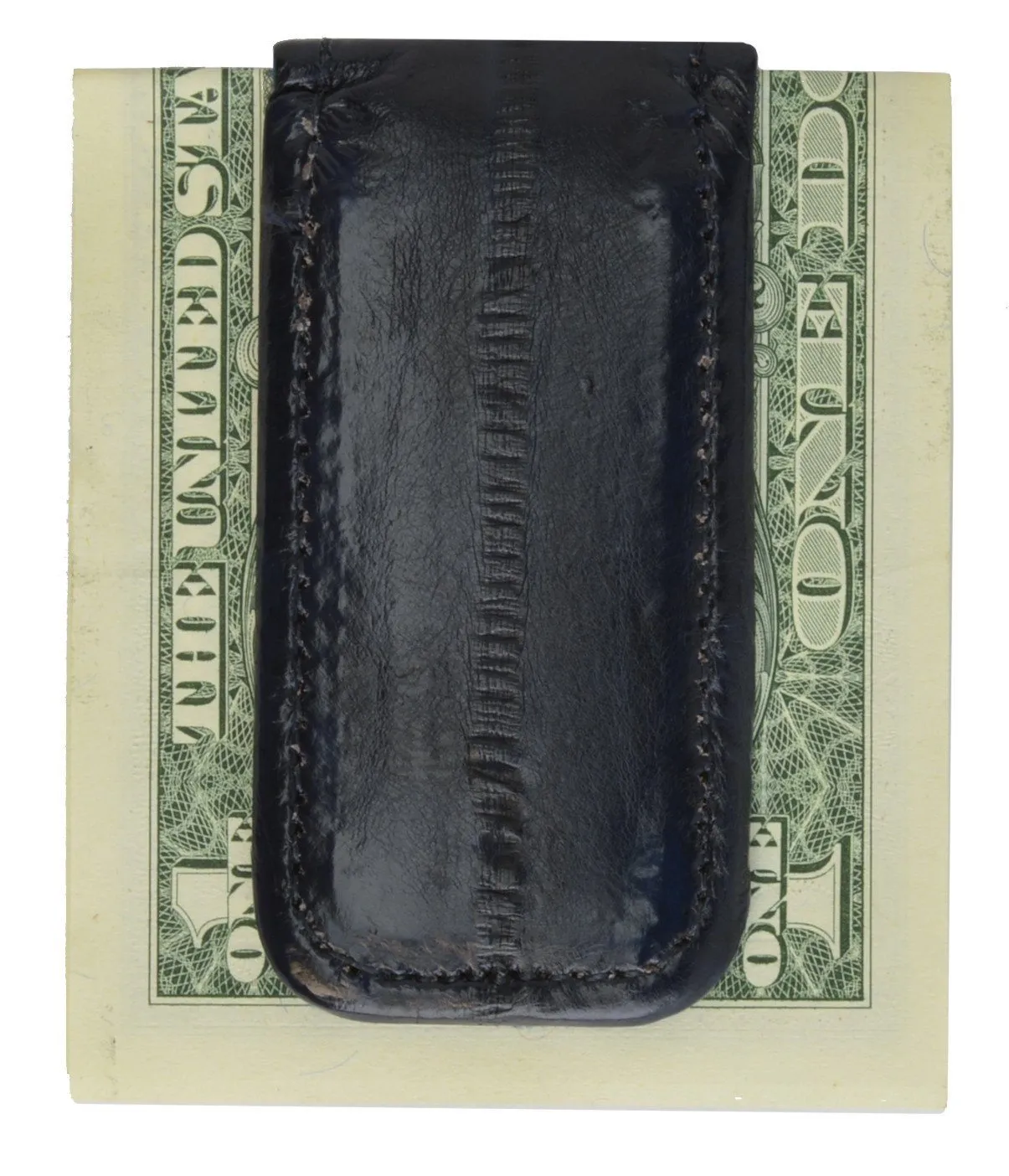 Money Clip Genuine Eel Skin