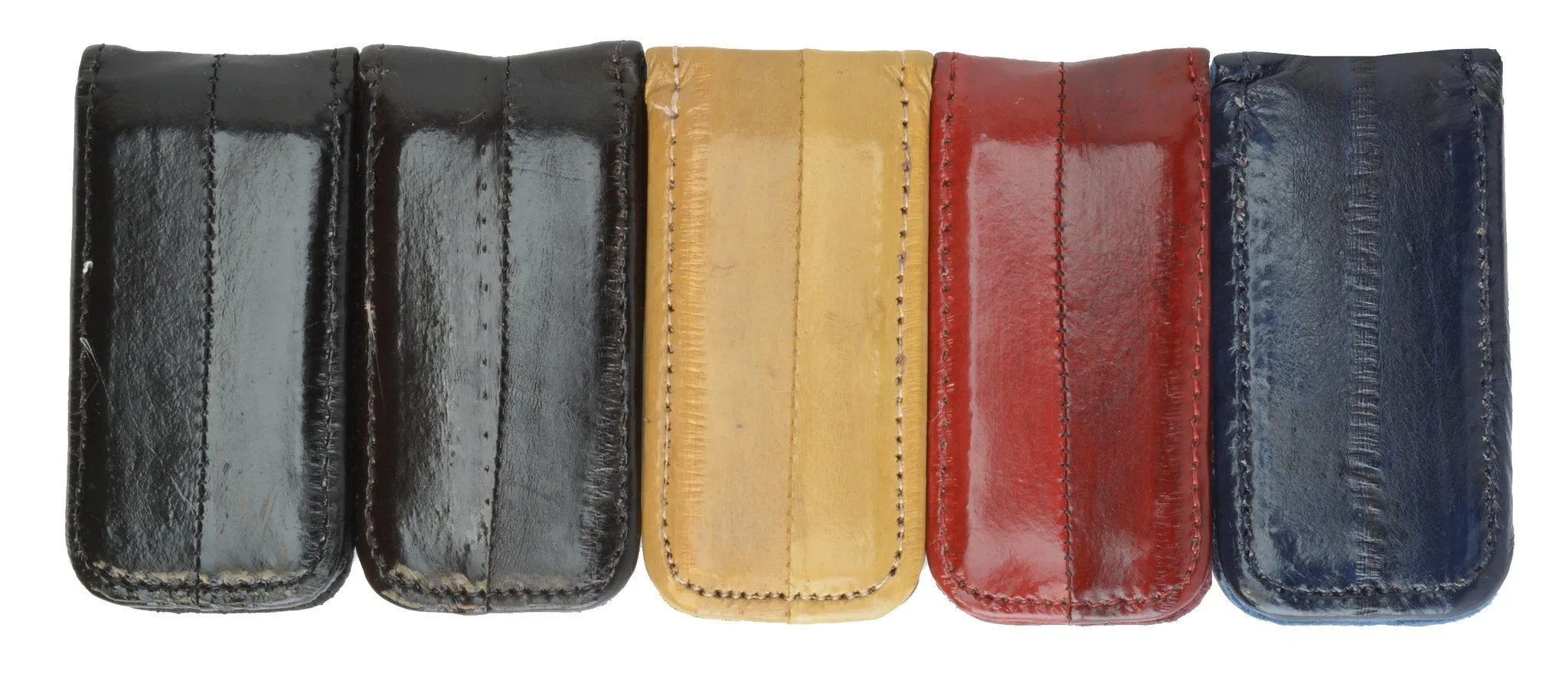 Money Clip Genuine Eel Skin