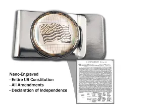 Wallet-sized U.S. Constitution Money Clip