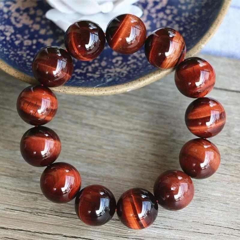 Natural Red Tiger Eye Stone Bracelet