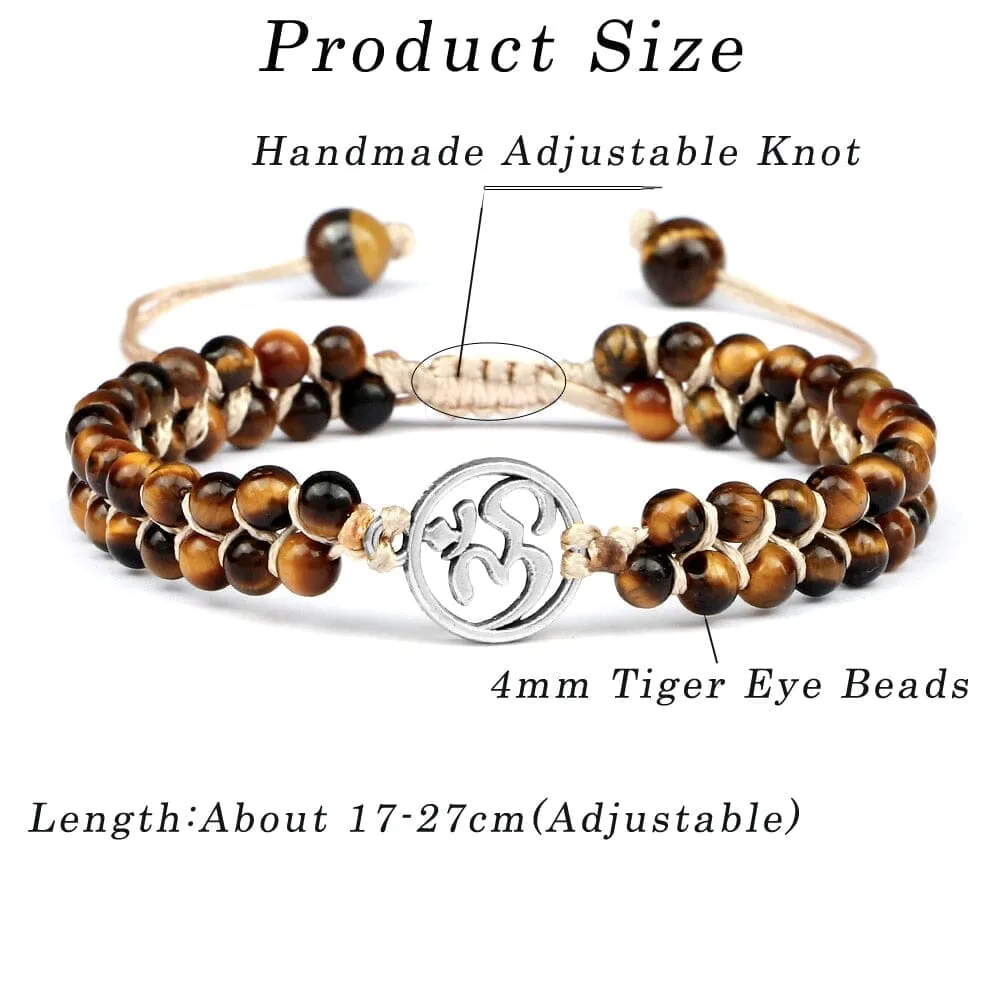 Natural Tiger Eye Tree Of Life Bracelet