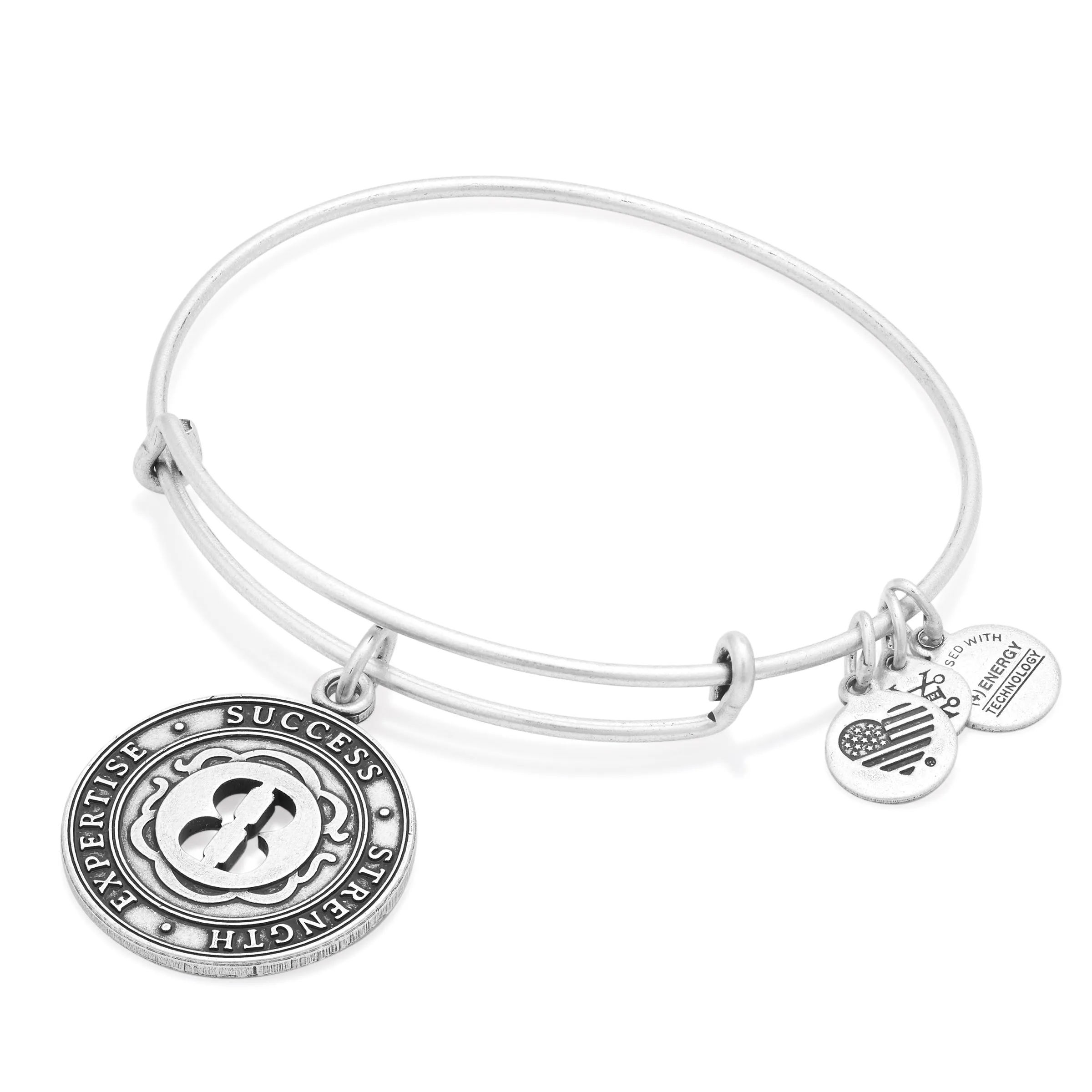 Number 8 Charm Bangle Bracelet