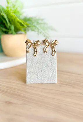 Paris Streets Bow Earrings