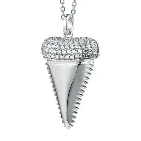 Pavé Mano Tooth Pendant