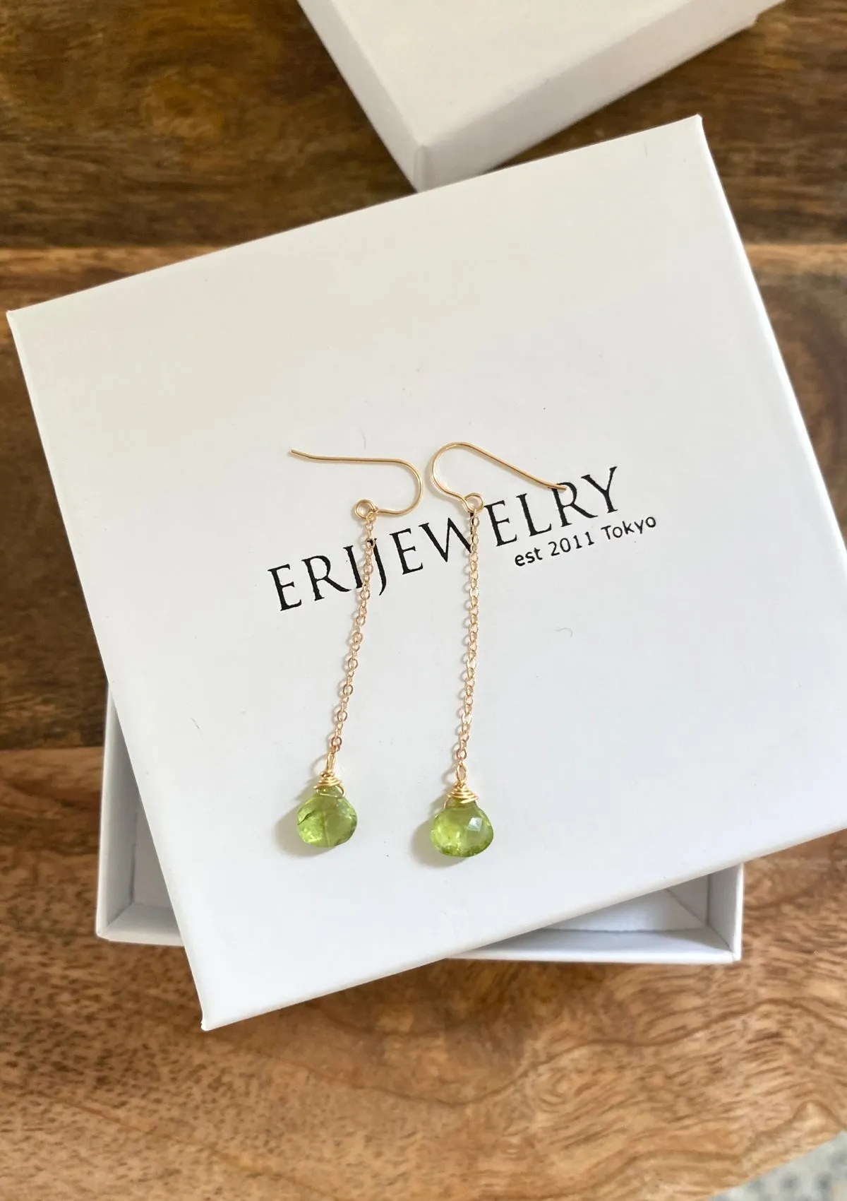 Peridot Drop Earrings