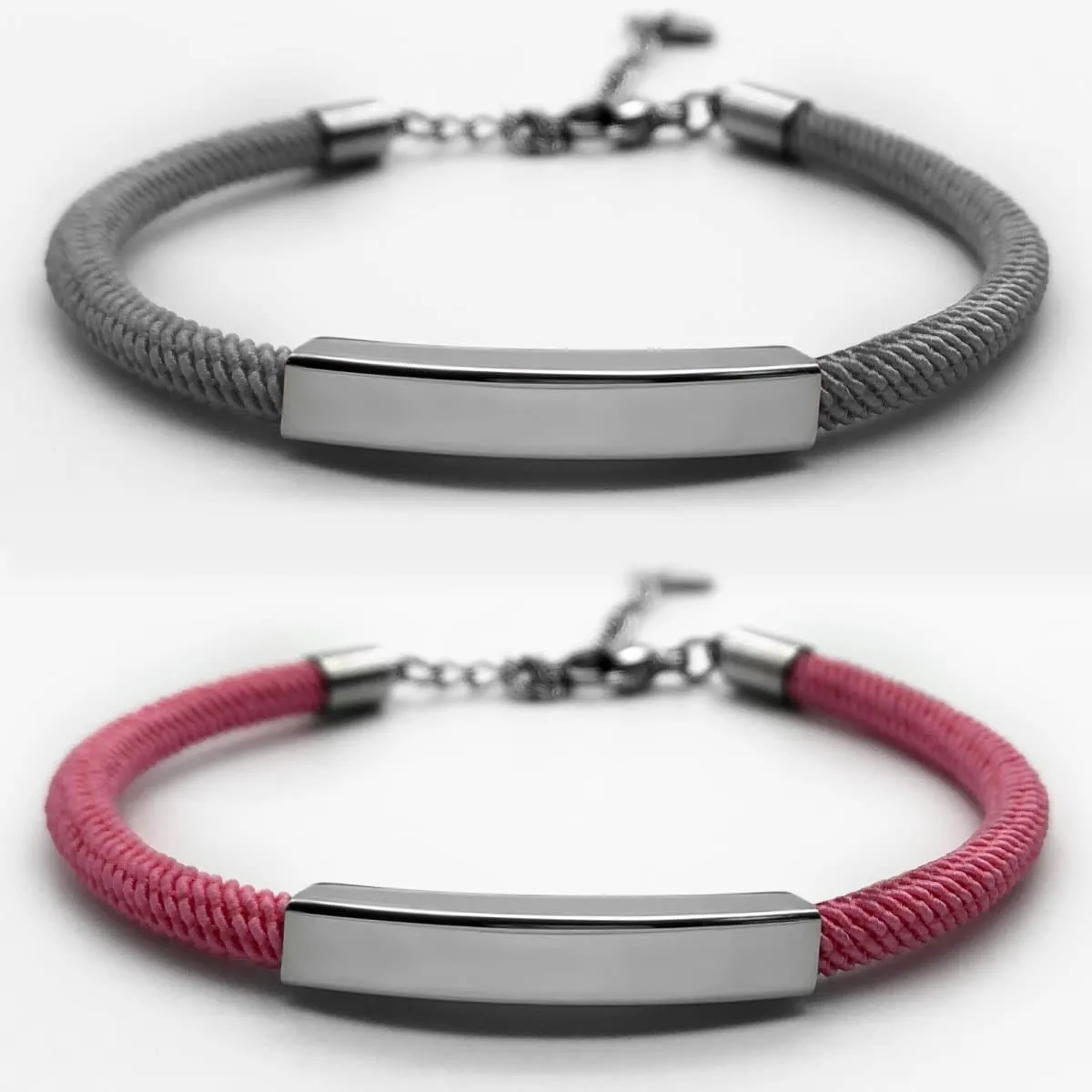 Personalized Couple Bracelets in Different Colors