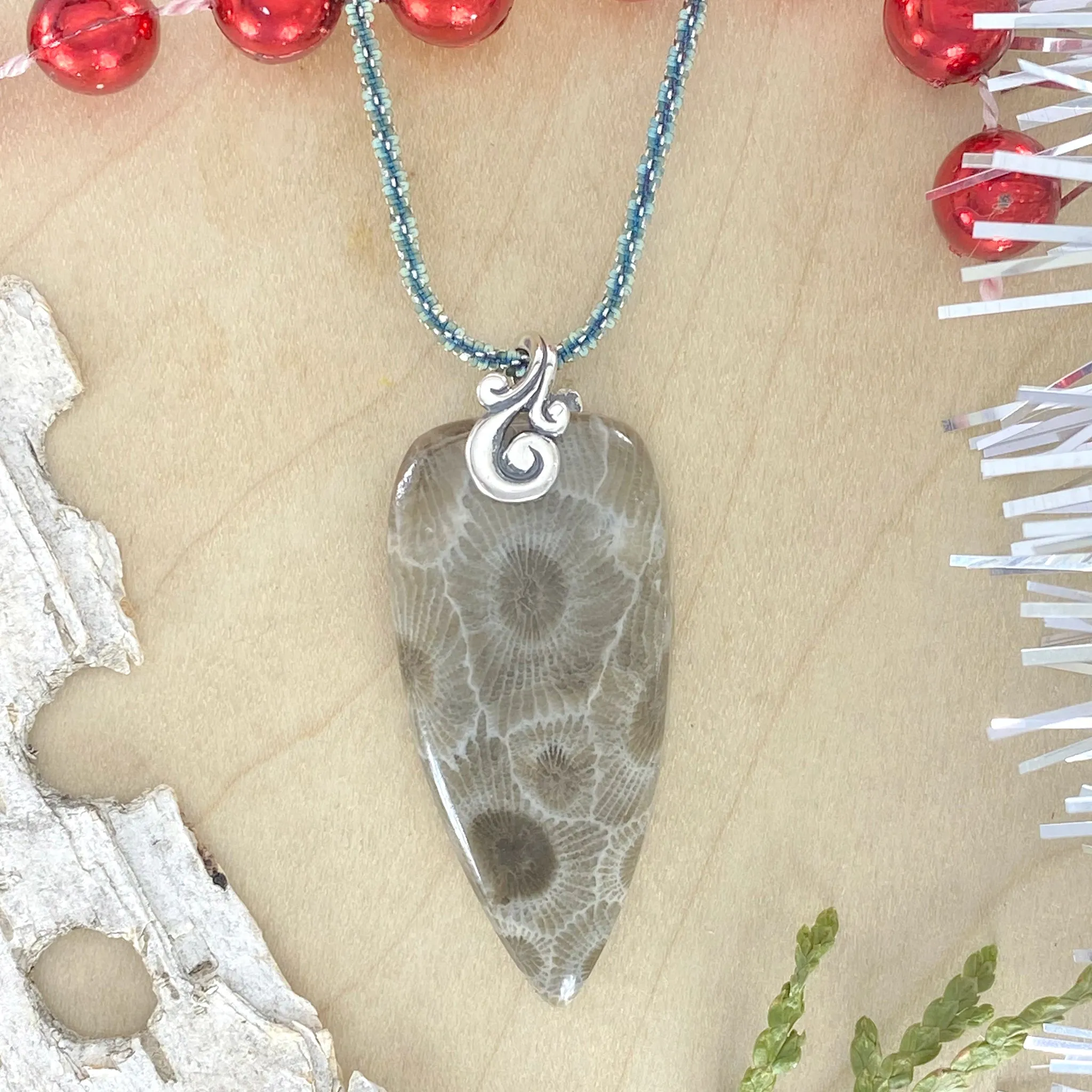 Petoskey Stone Pendant Necklace