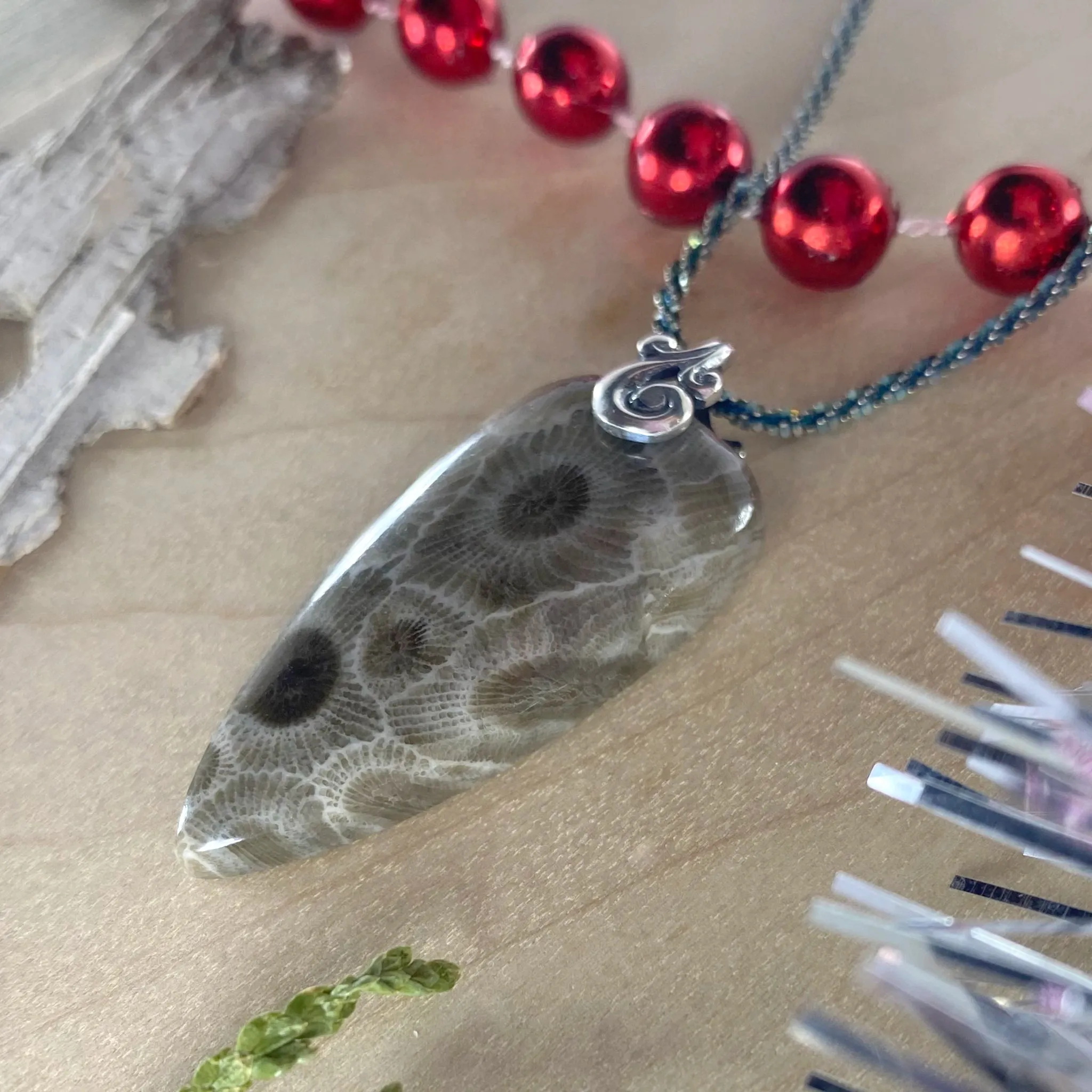 Petoskey Stone Pendant Necklace