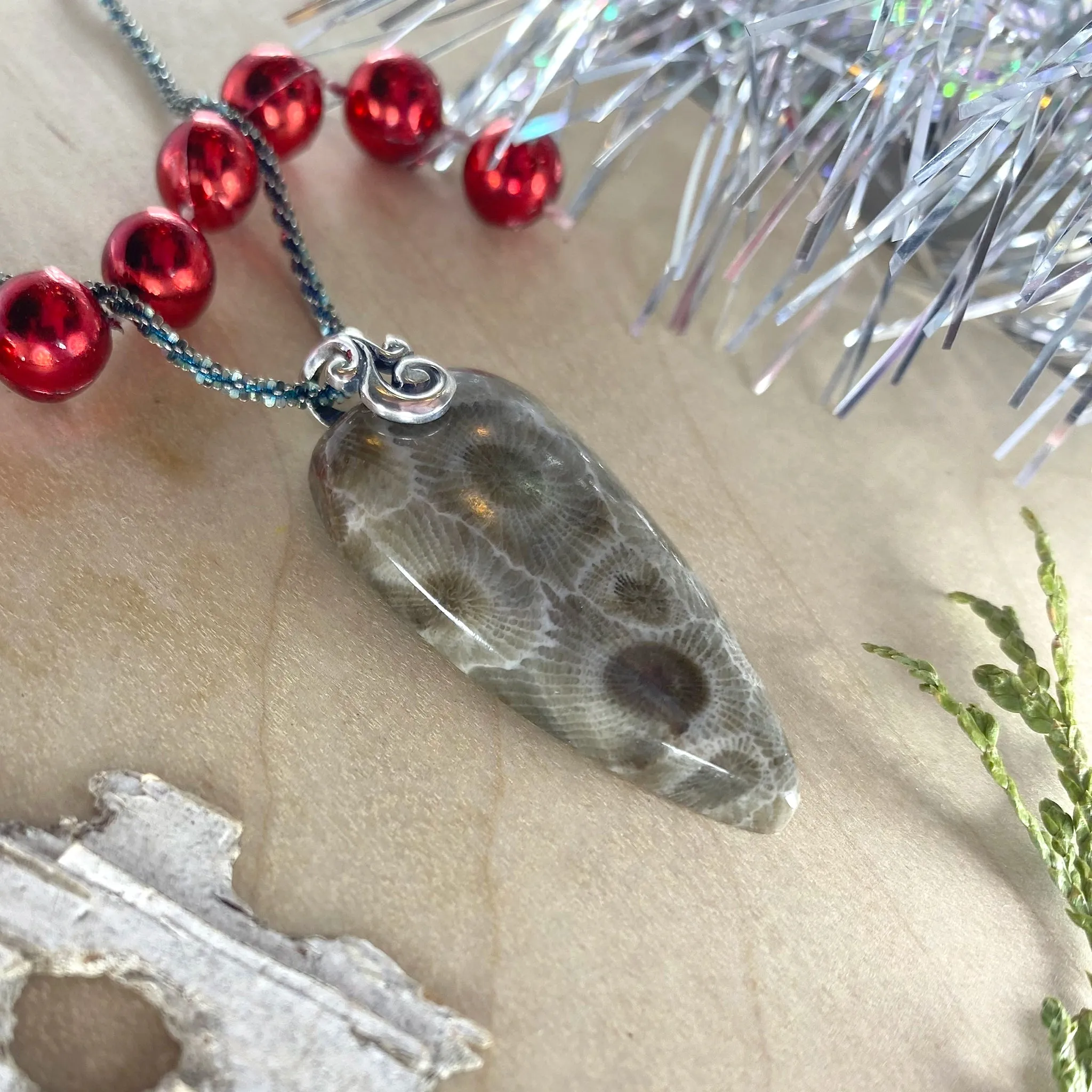 Petoskey Stone Pendant Necklace