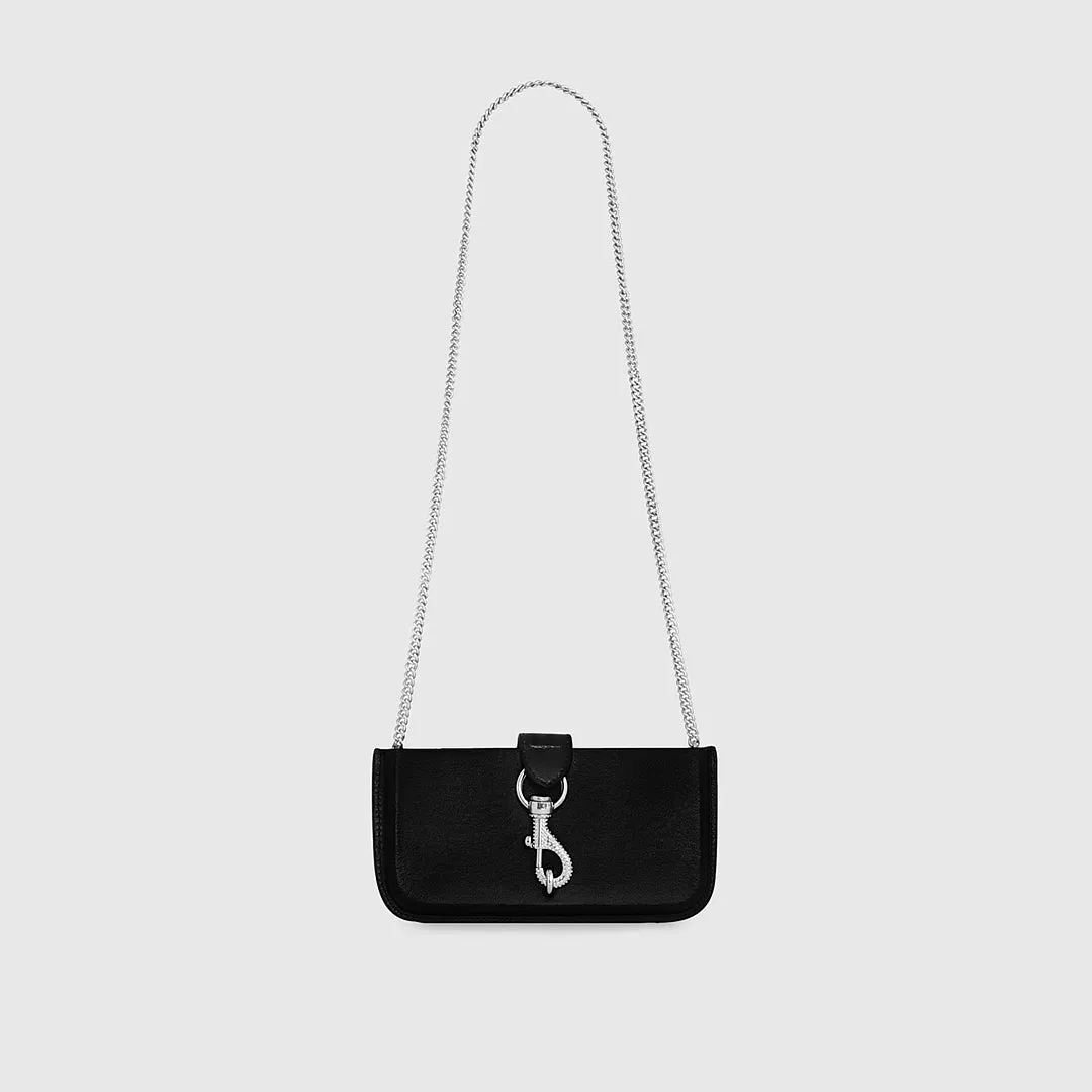 Phone Crossbody With Crystal Dog Clip