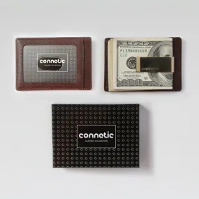 Premium Leather Money Clip - Brown