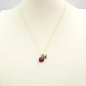 Purple Agate Single Pendant