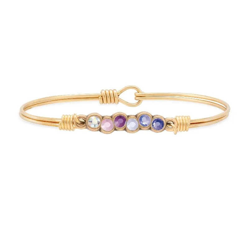 Purple Ombre Starlight Bangle Bracelet