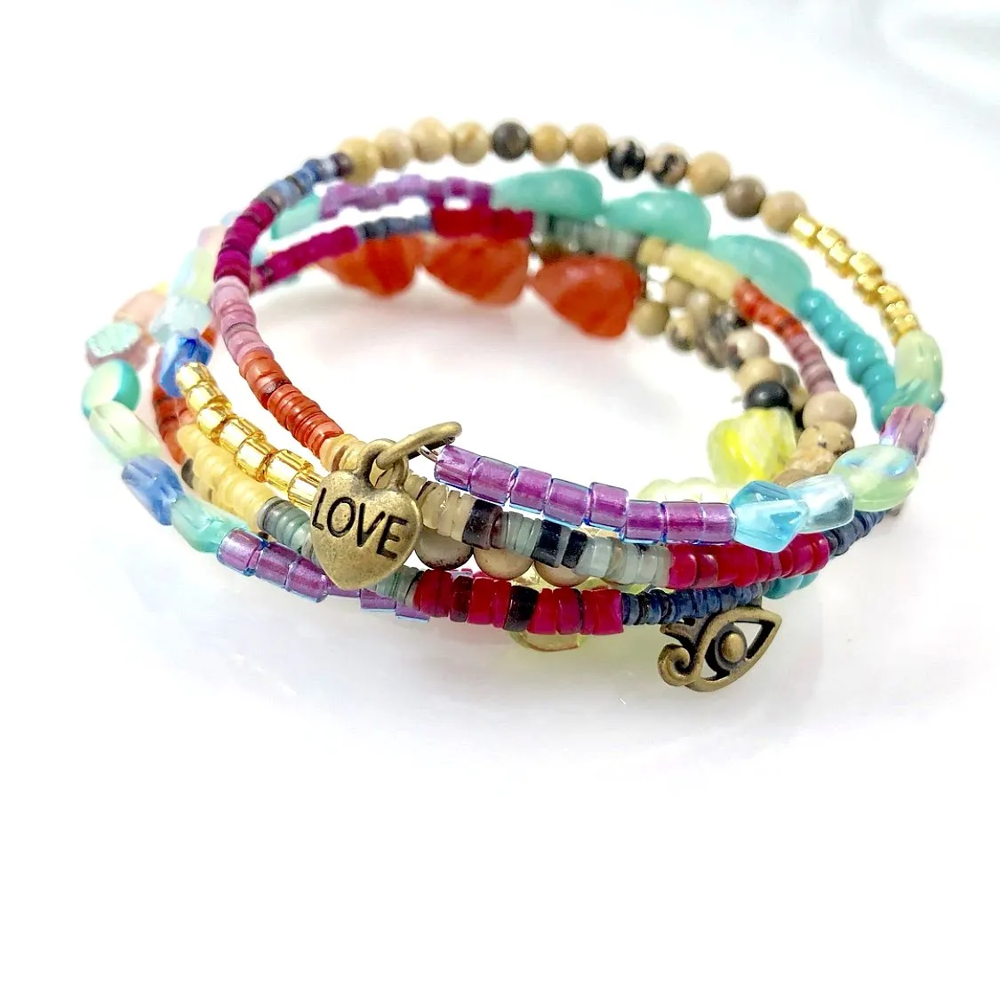 "Boho Babe Bangle" Bracelet (Garden)