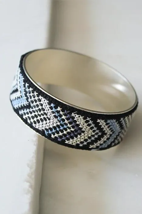 Silver-Plated Nussum Bangle