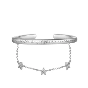 Silver Star Layered Bangle - Secret