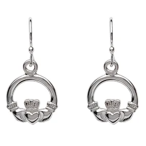 Small Claddagh Drop Earring