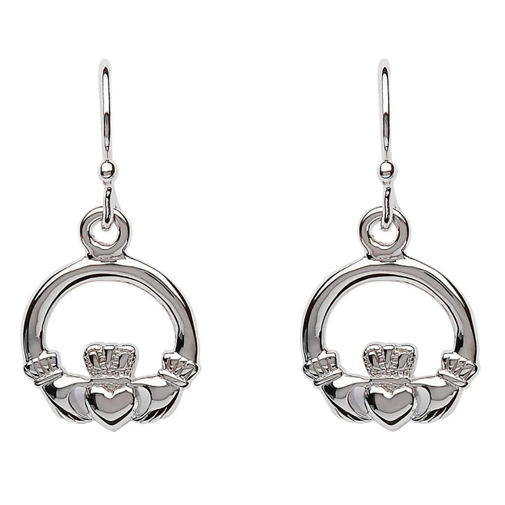 Small Claddagh Drop Earring