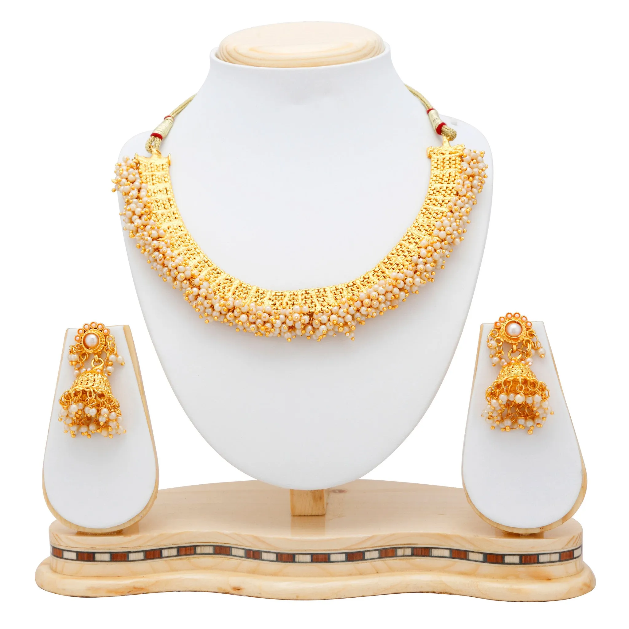 Sukkhi Astonish Gold Plated Choker Necklace set For Women