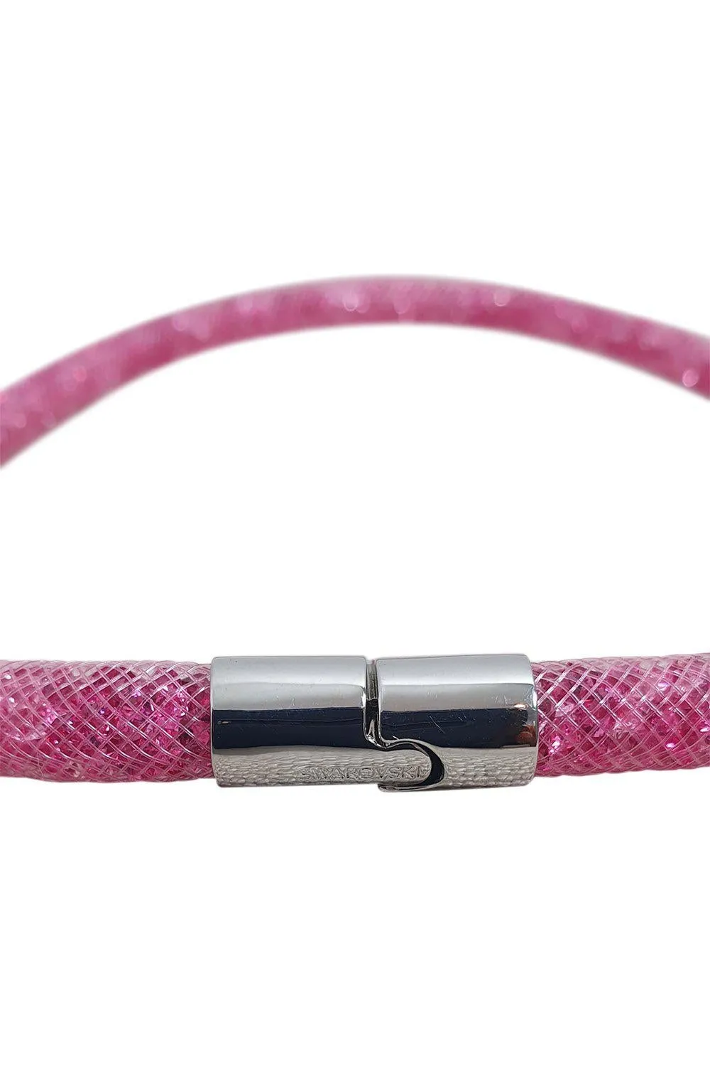 SWAROVSKI Stardust Choker or Wrap Around Bracelet Baby Pink Crystal Filled (M)