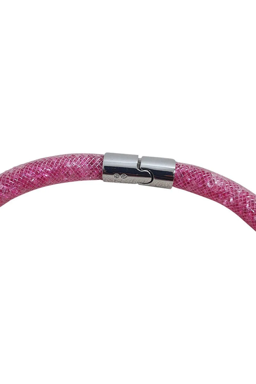 SWAROVSKI Stardust Choker or Wrap Around Bracelet Baby Pink Crystal Filled (M)