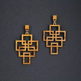 Tetris Pendant Earring