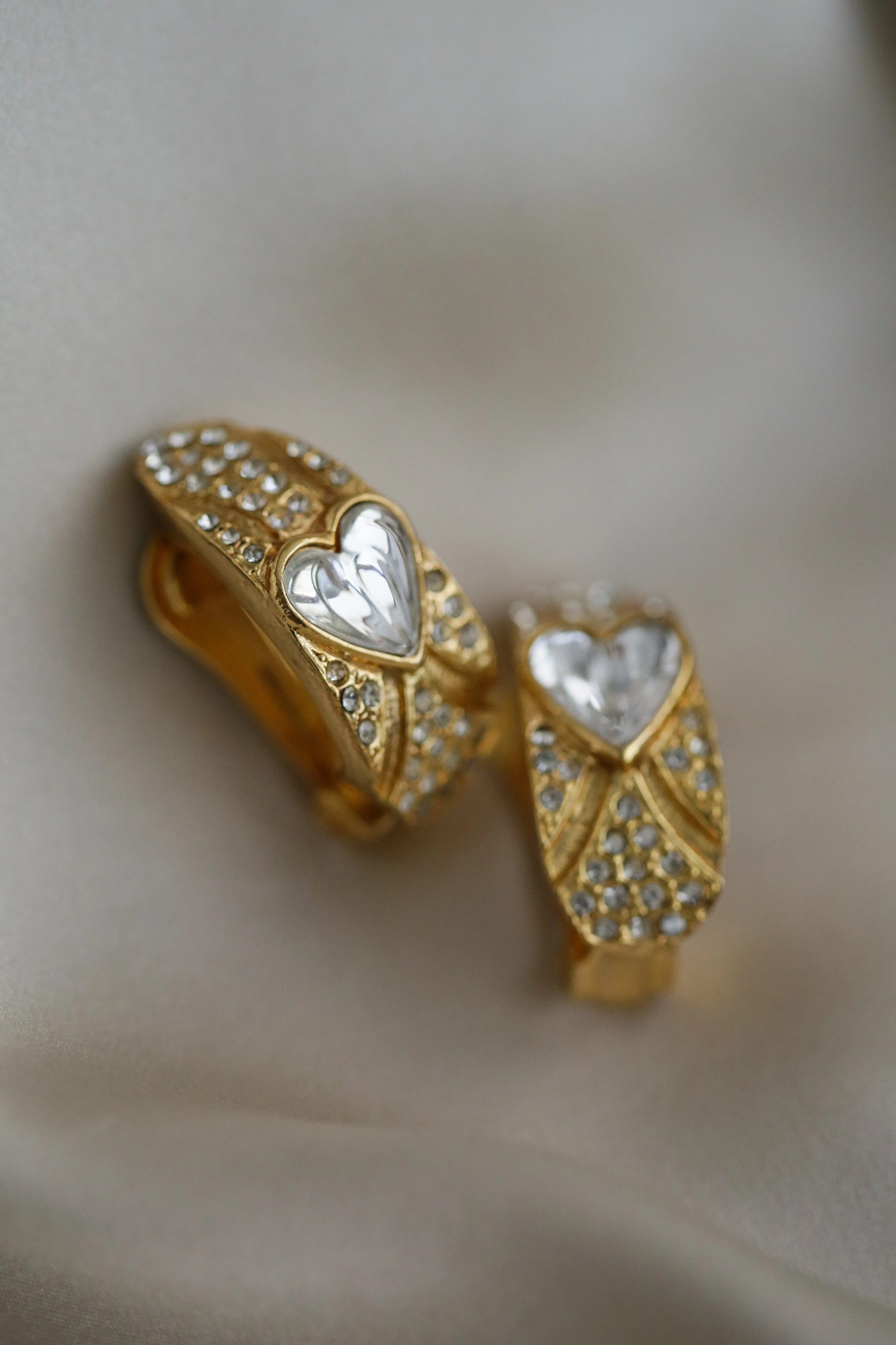 The Heart - Vintage Clip Earrings