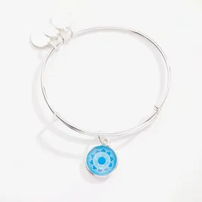 Throat Chakra Charm Bangle Bracelet