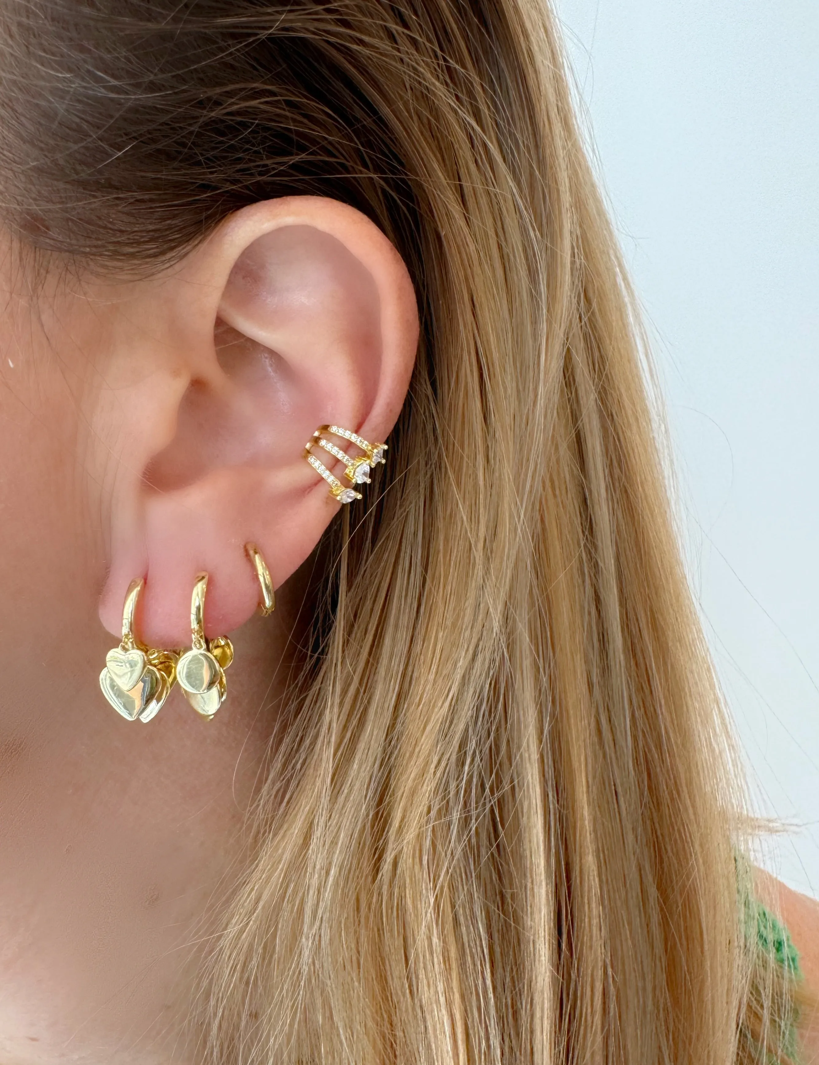 Triple Shapes Ear Cuff